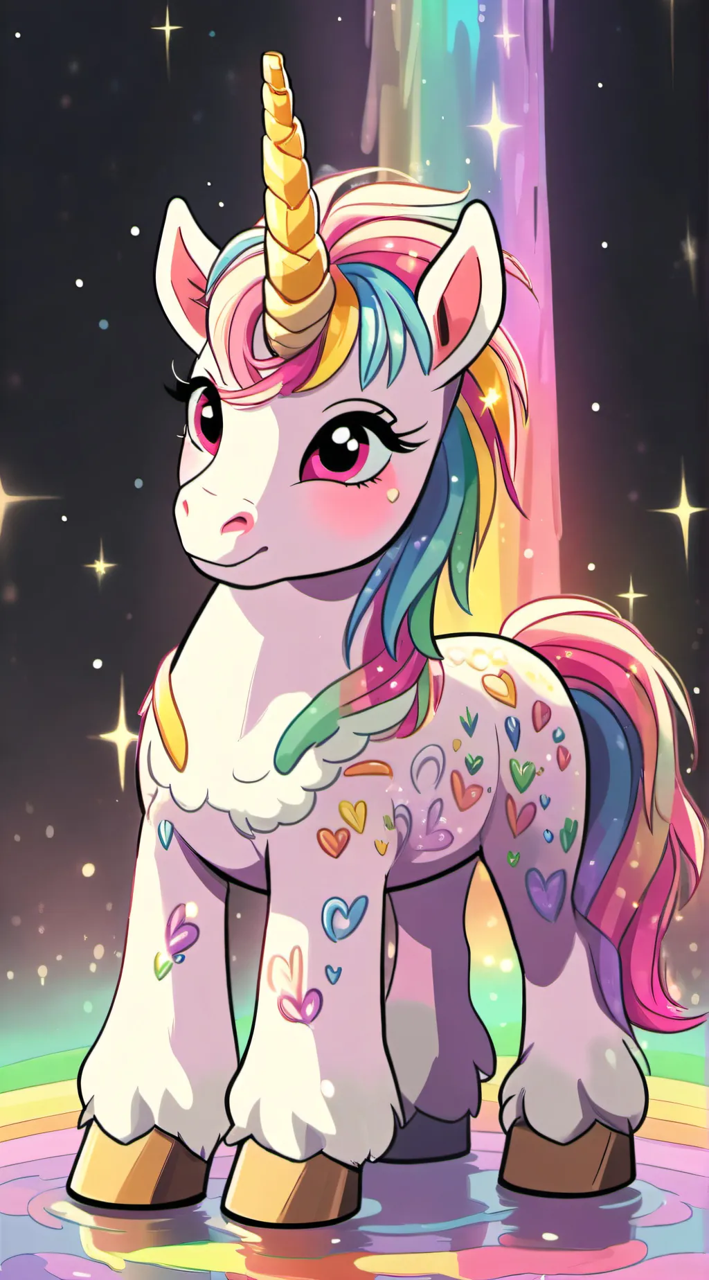 ai character: Unicorn background