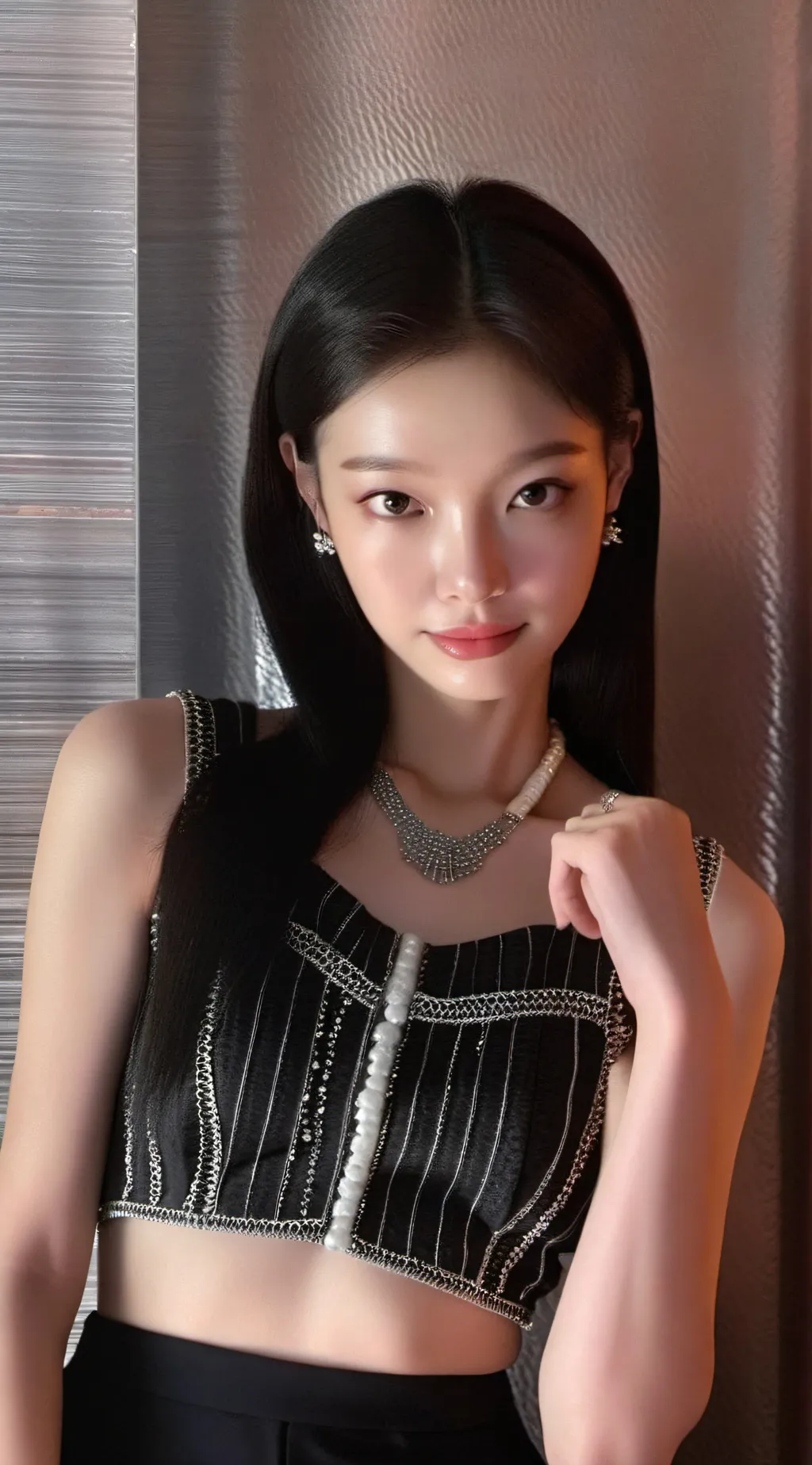ai character: KIM JENNIE background