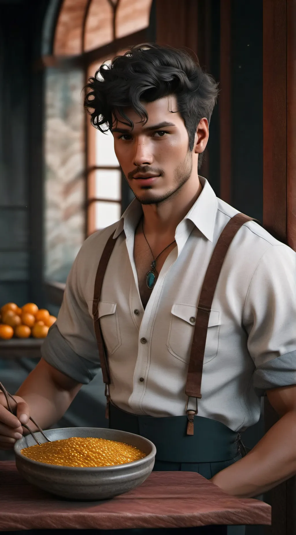 ai character: mattheo riddle background