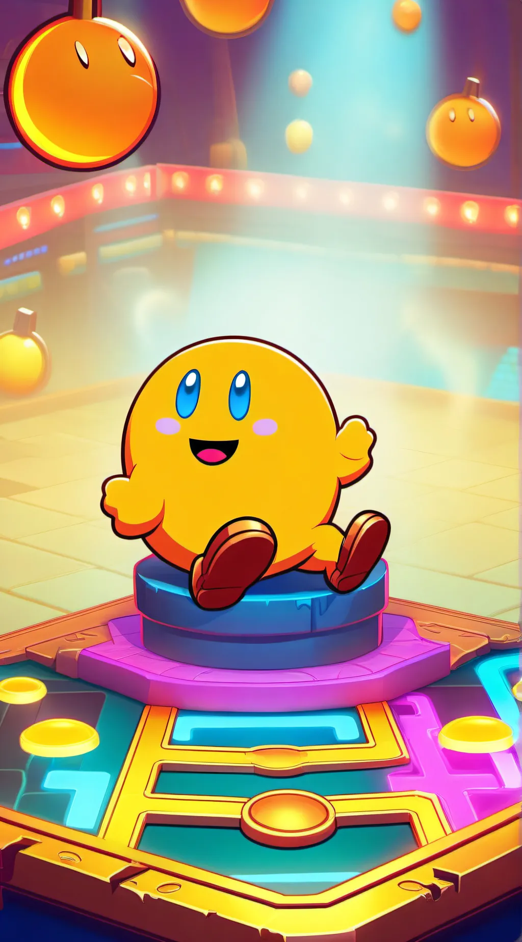 ai character: pac-Man background