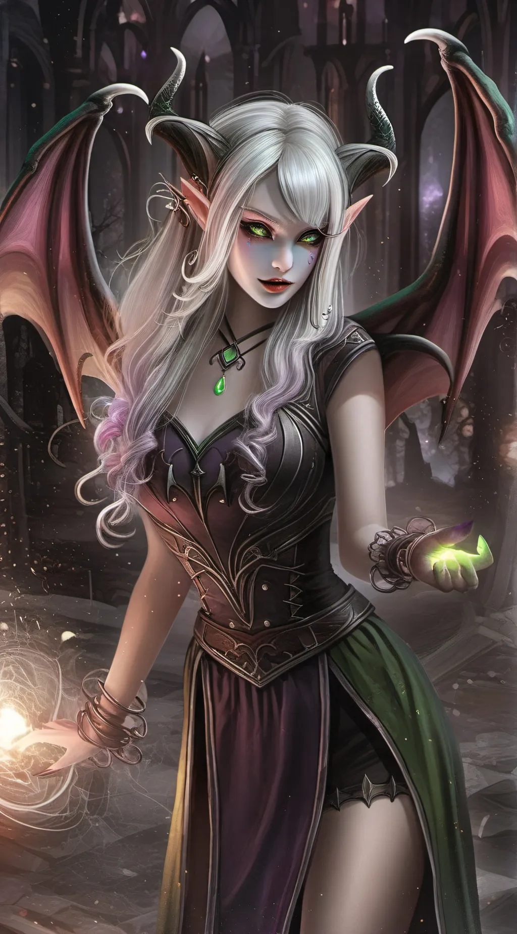 ai character: Demon Queen Lilith background