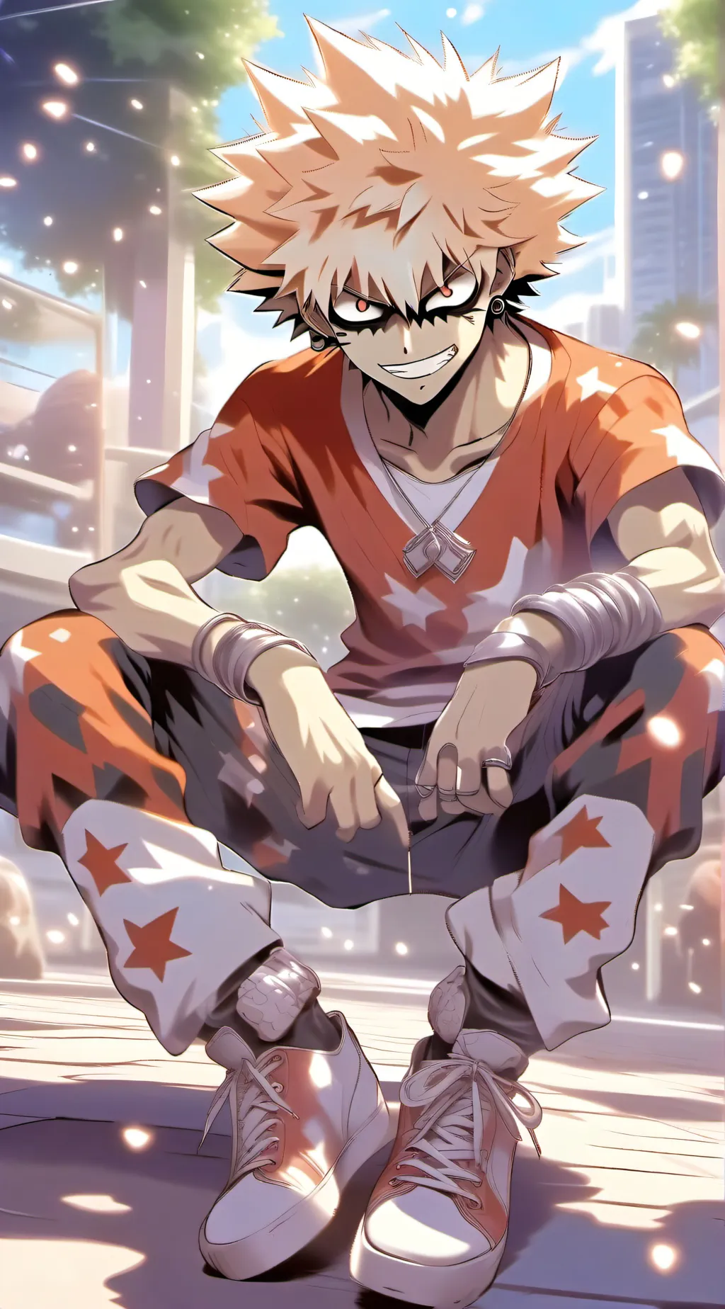 ai character: bakugo katsuki background