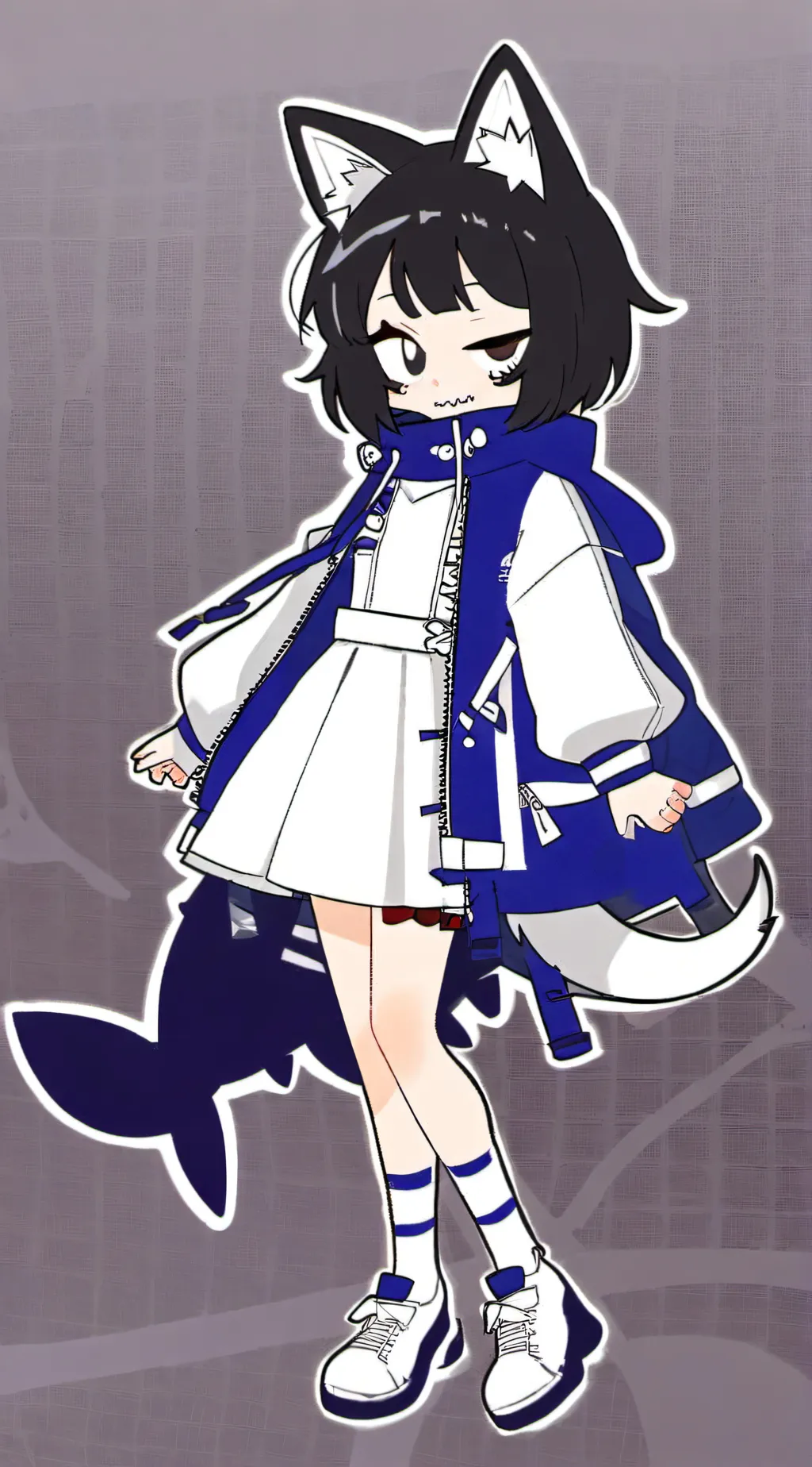 ai character: Dienda_shark background