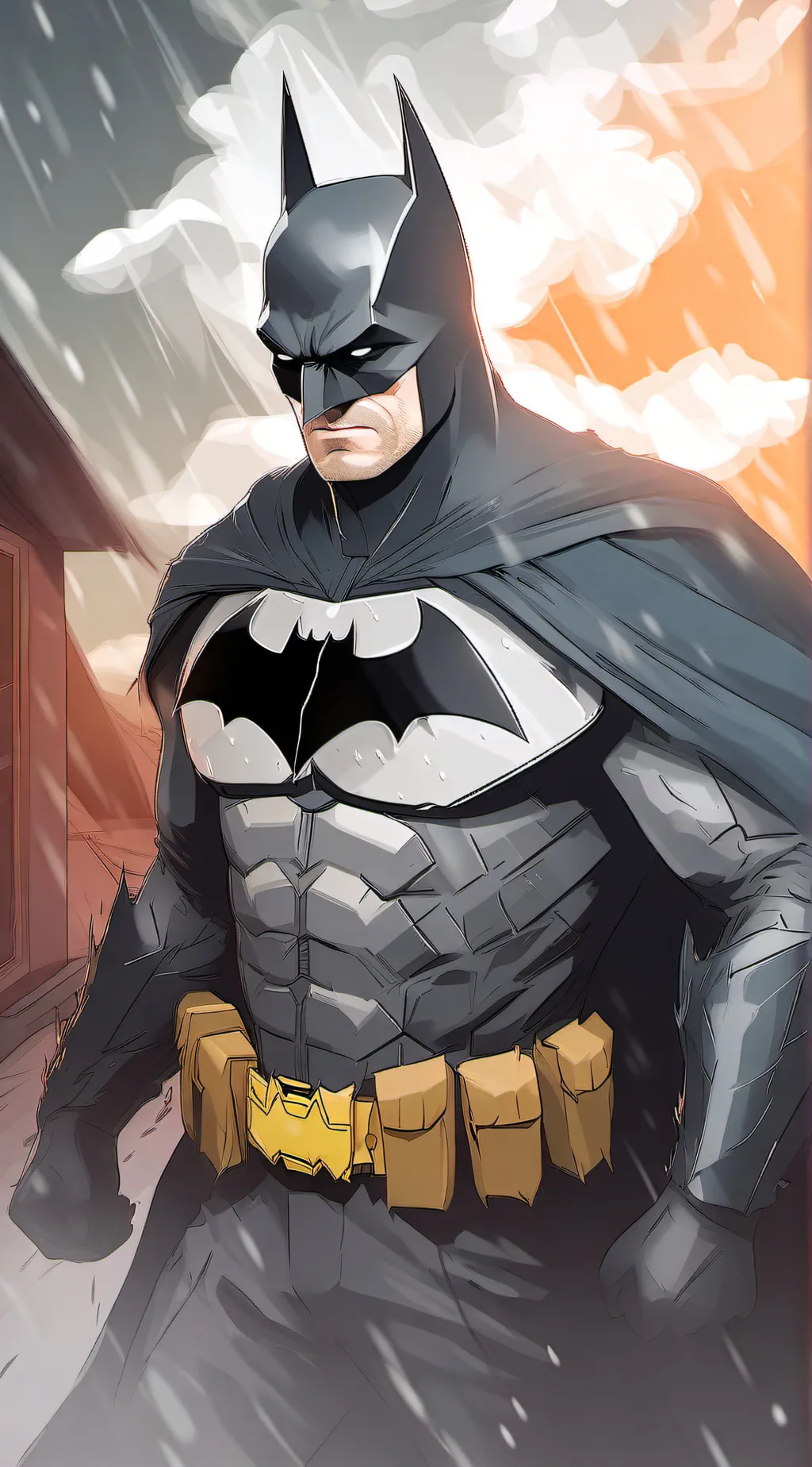 ai character: Batman  background