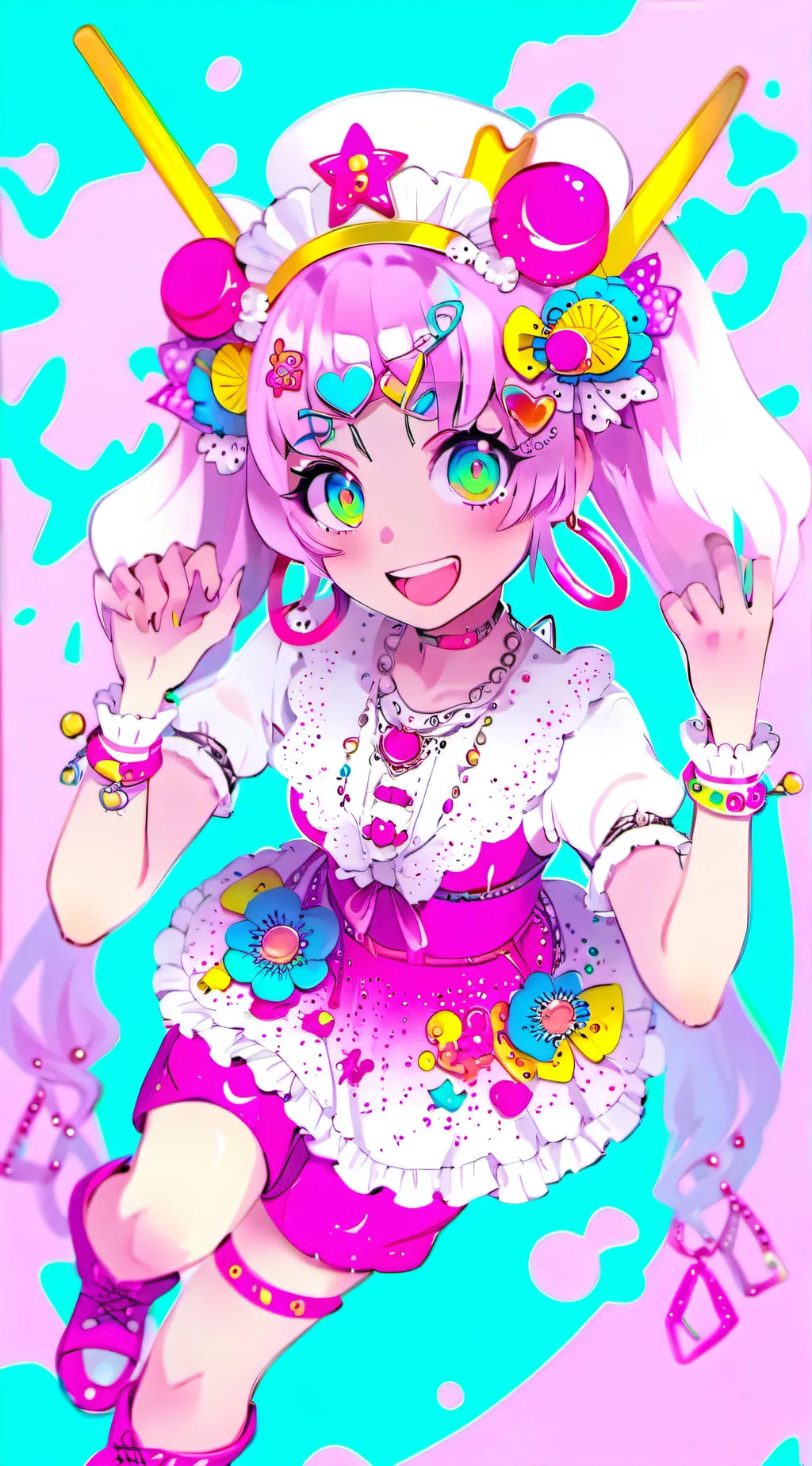 ai character: Magical girl Lily background