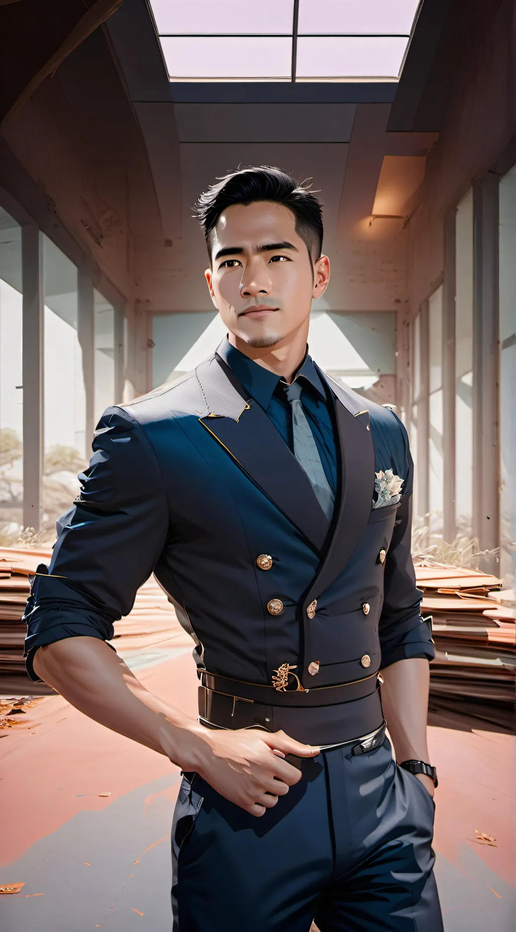 ai character: Zhang Han  background