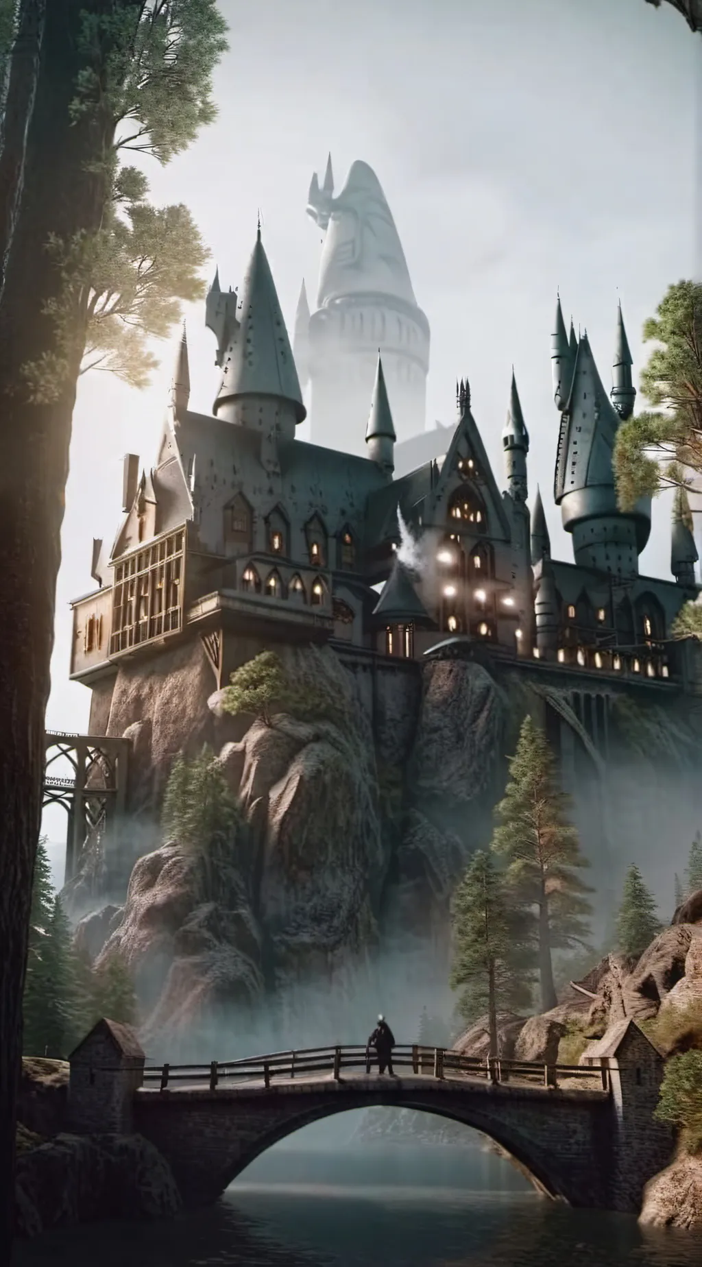ai character: Hogwarts background