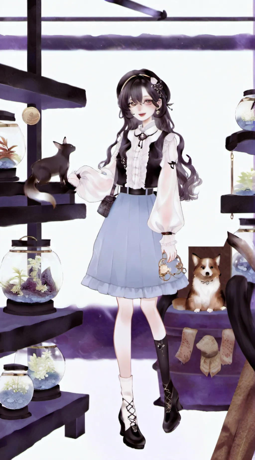 ai character: Amelia pet owner  background