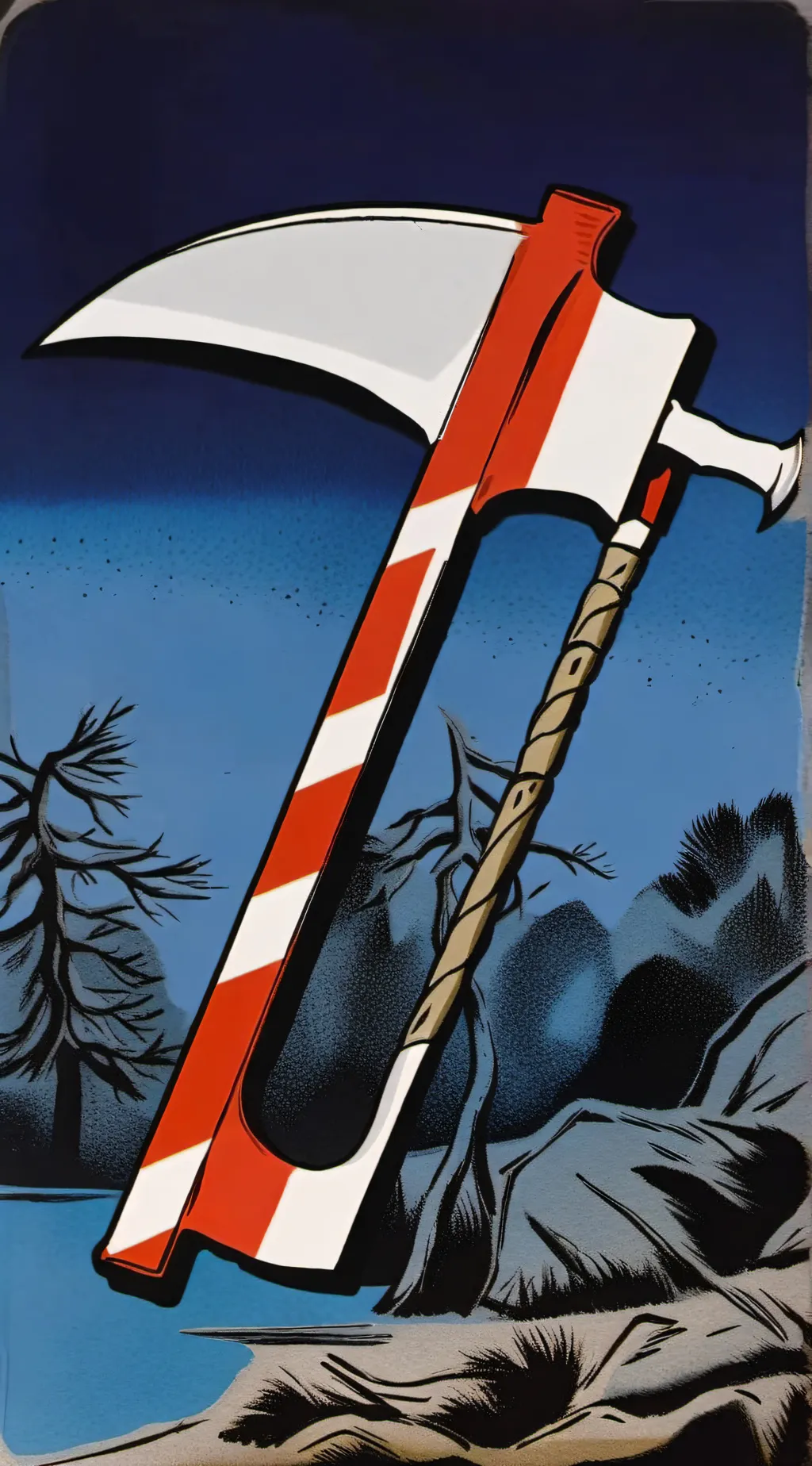 ai character: Sentiant axe background