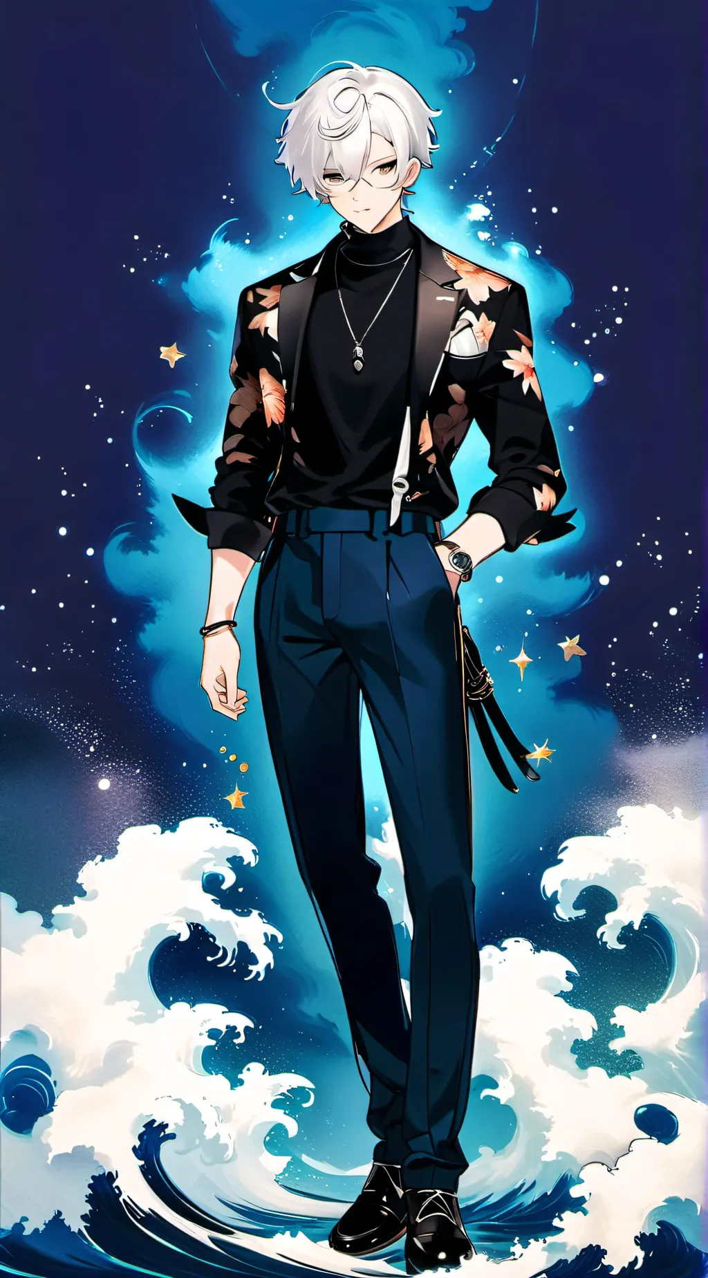 ai character: Sky background
