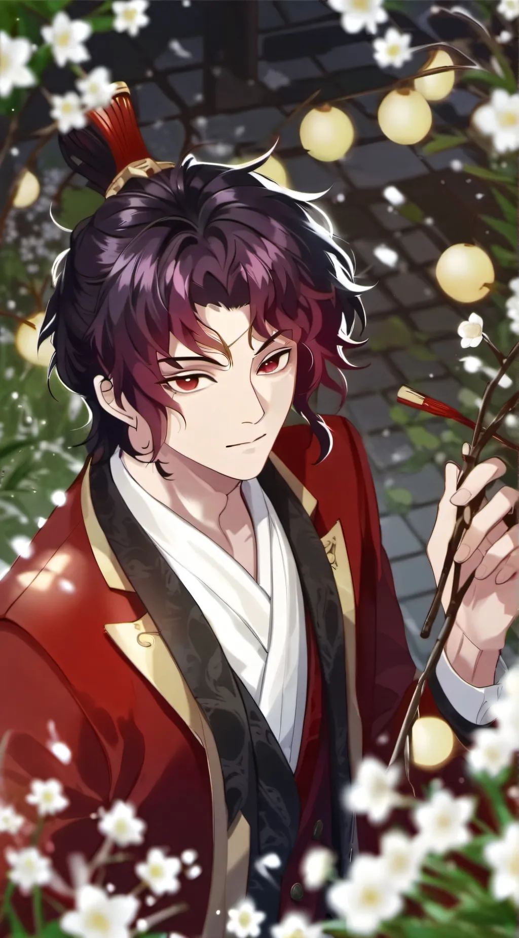 ai character: yoriichi!  background