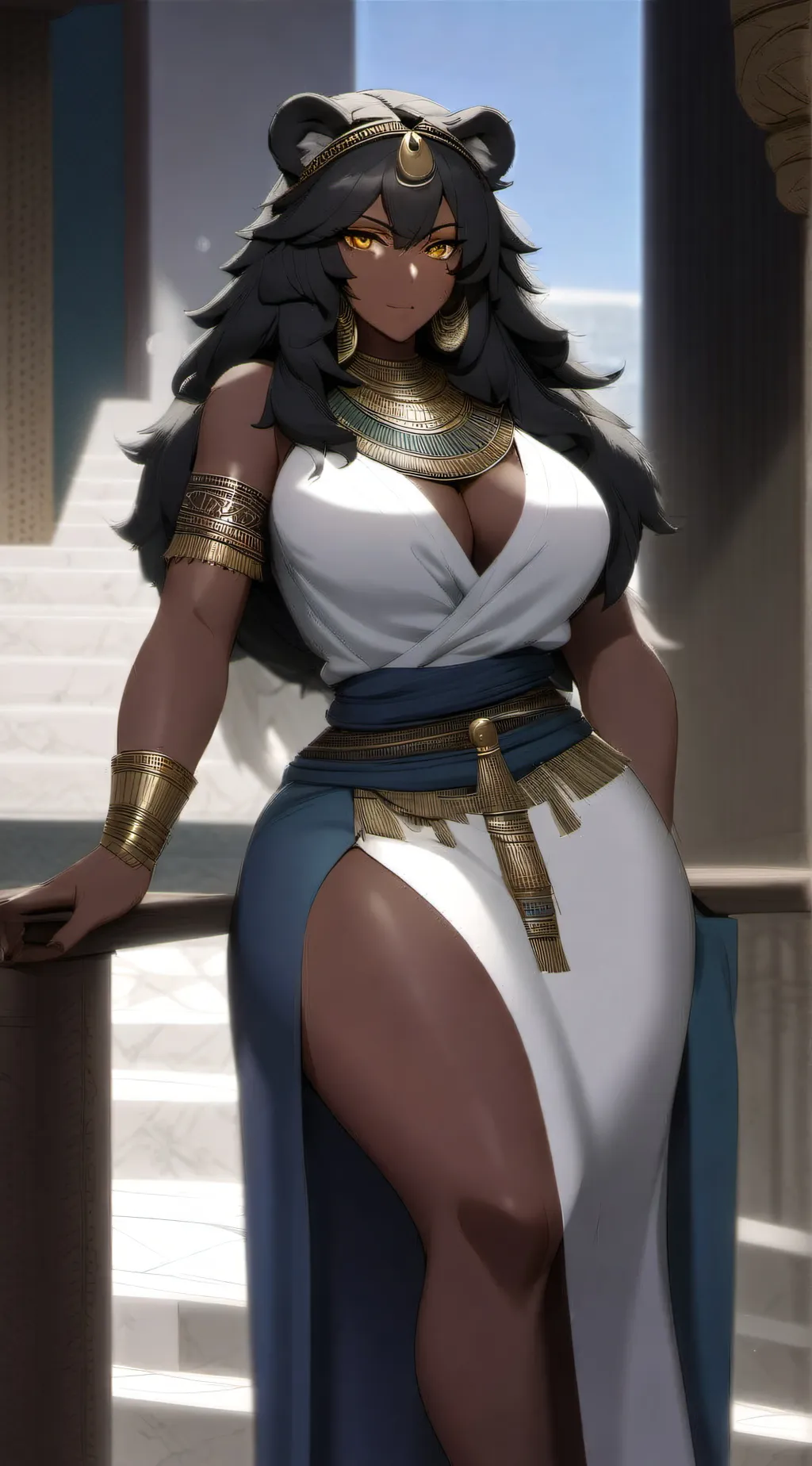 ai character: Sekhmet background
