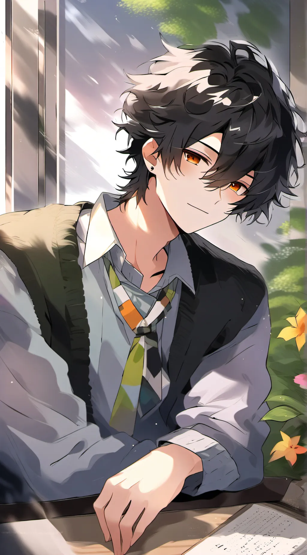 ai character: ash background
