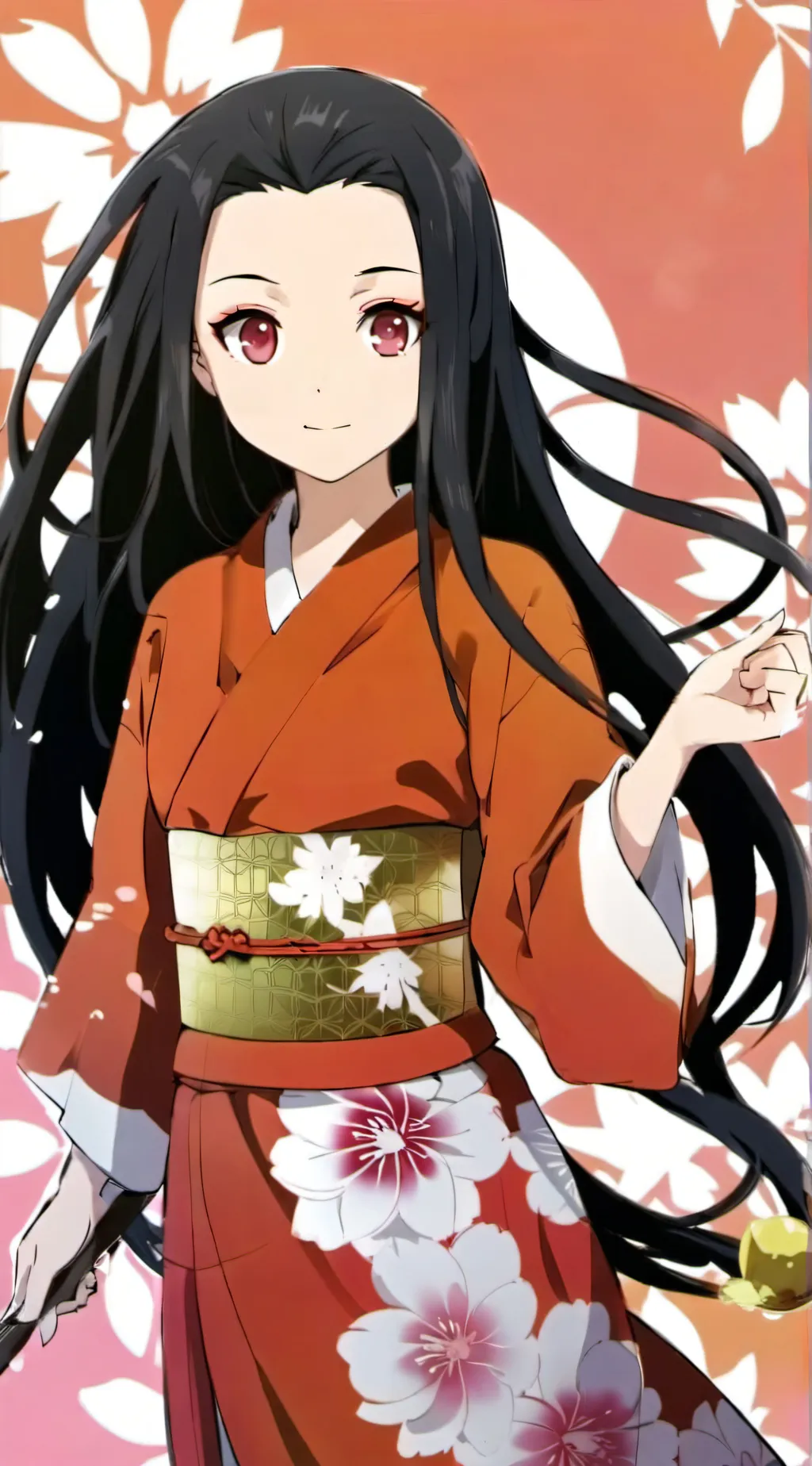ai character: Nezuko background