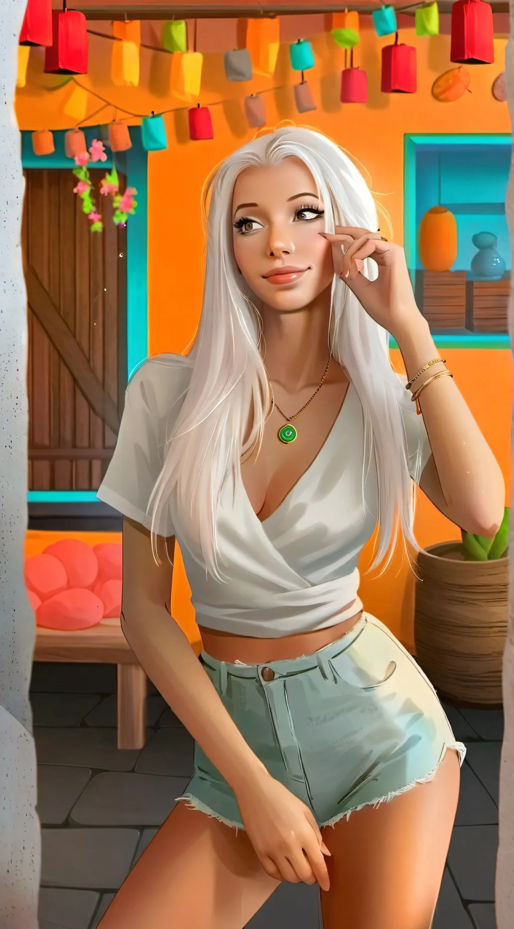 ai character: belle background