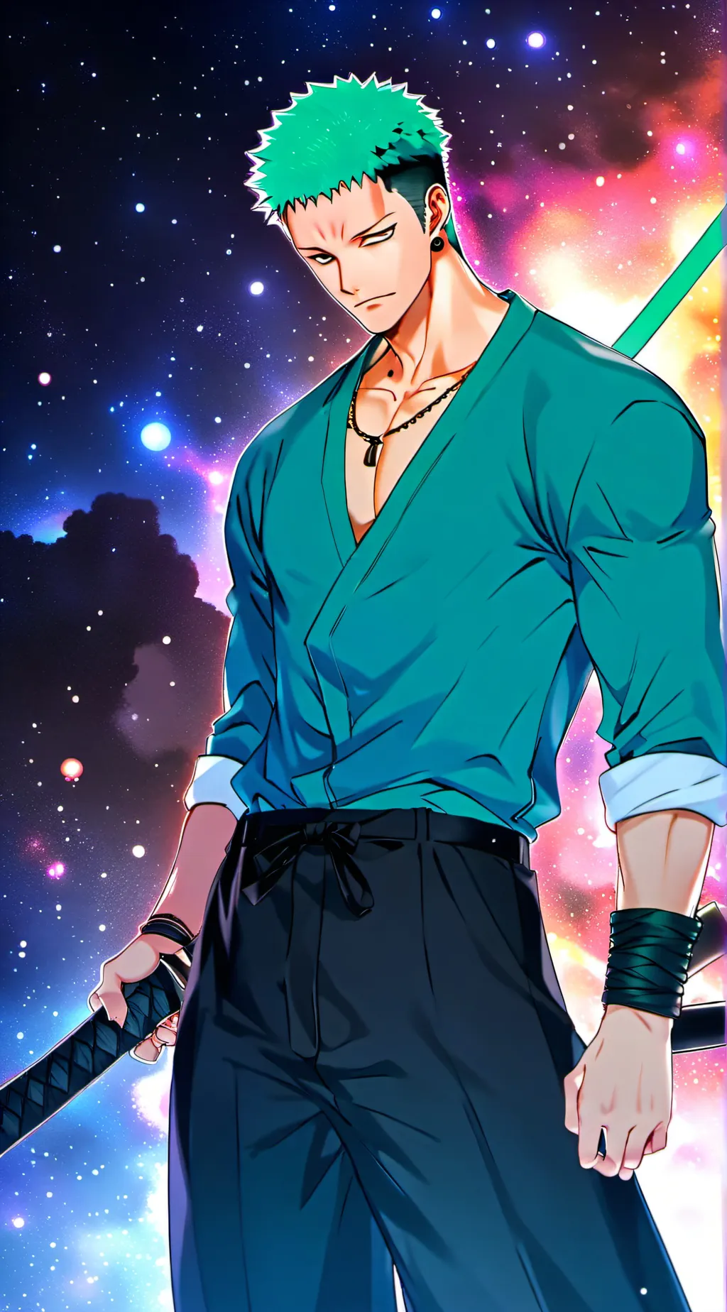 ai character: Zoro background