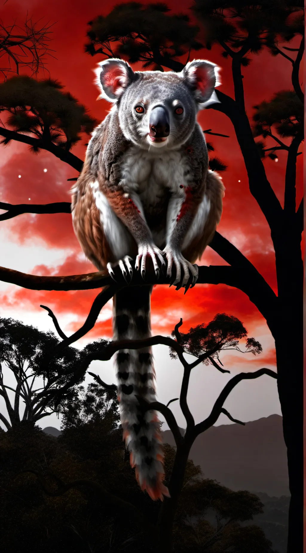 ai character: THE DROP BEAR background