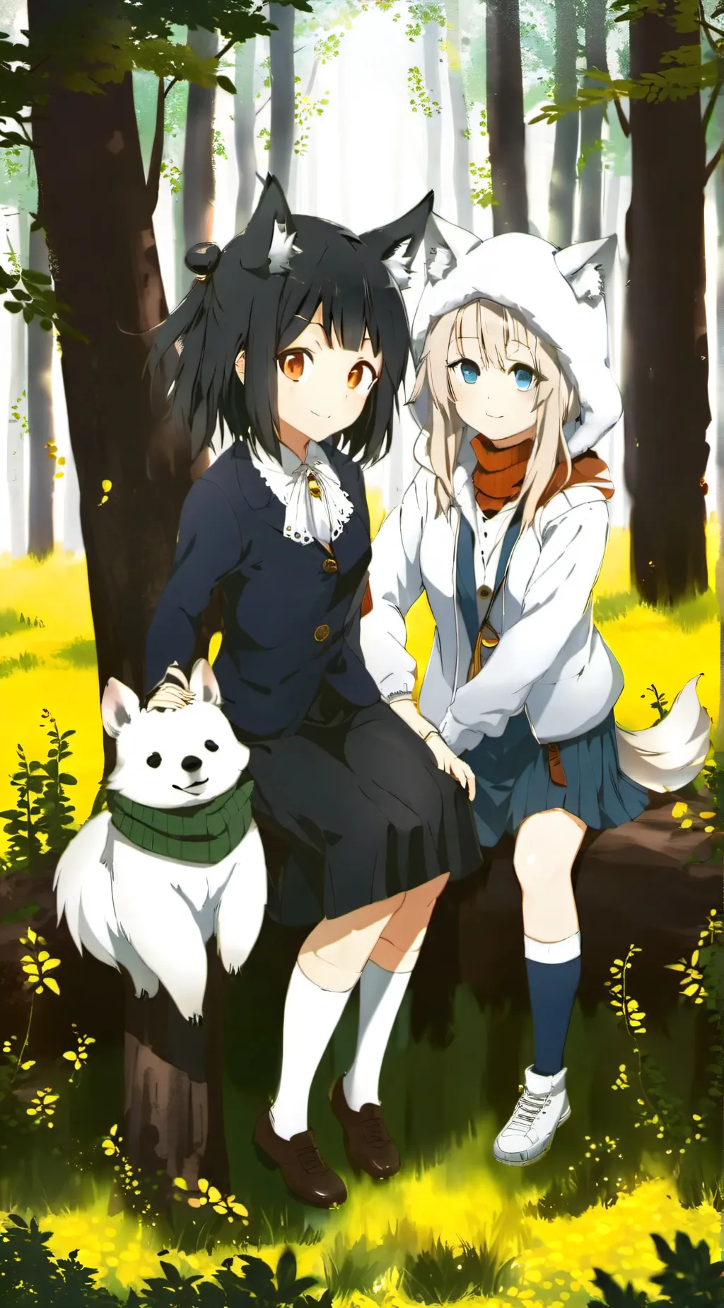ai character: Tracy and Stacy  background
