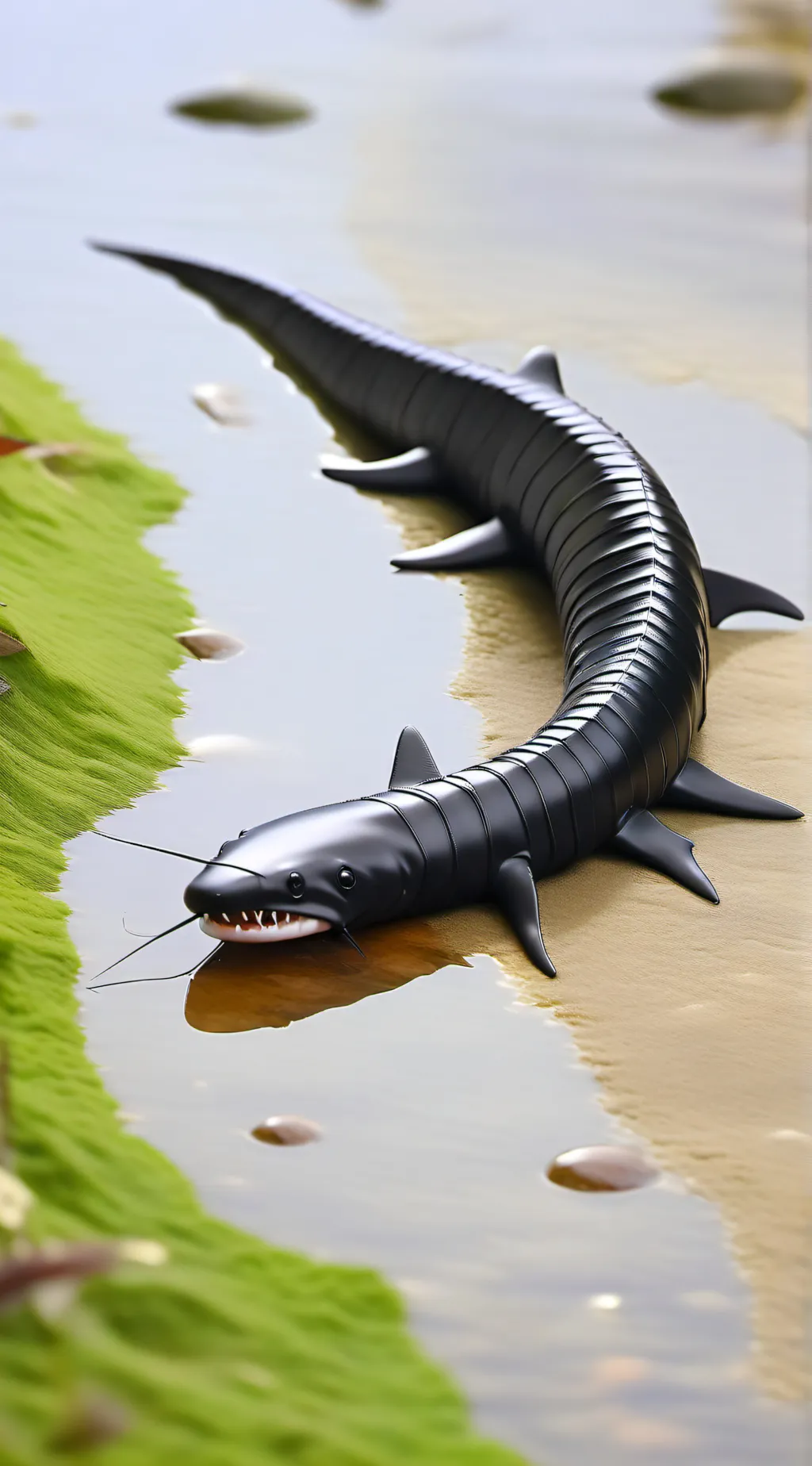 ai character:  shark background