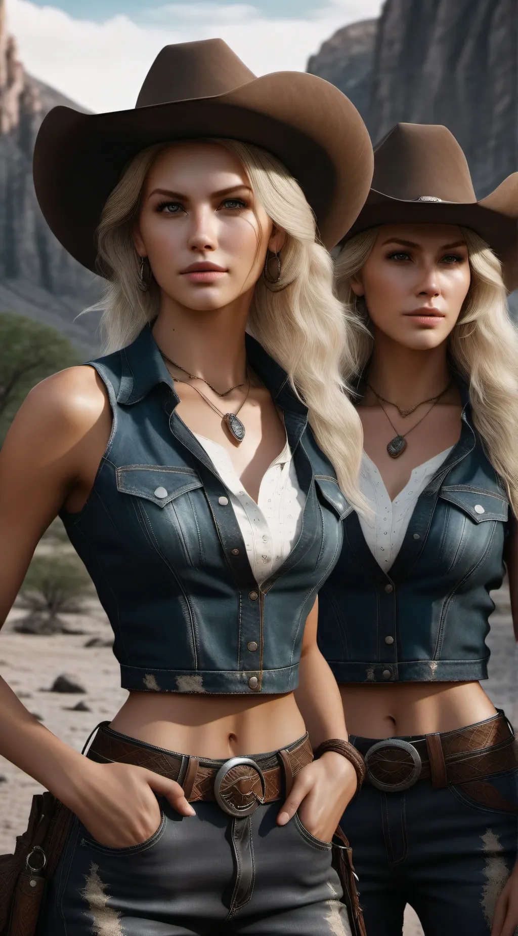 ai character: Jade and Peyton  background