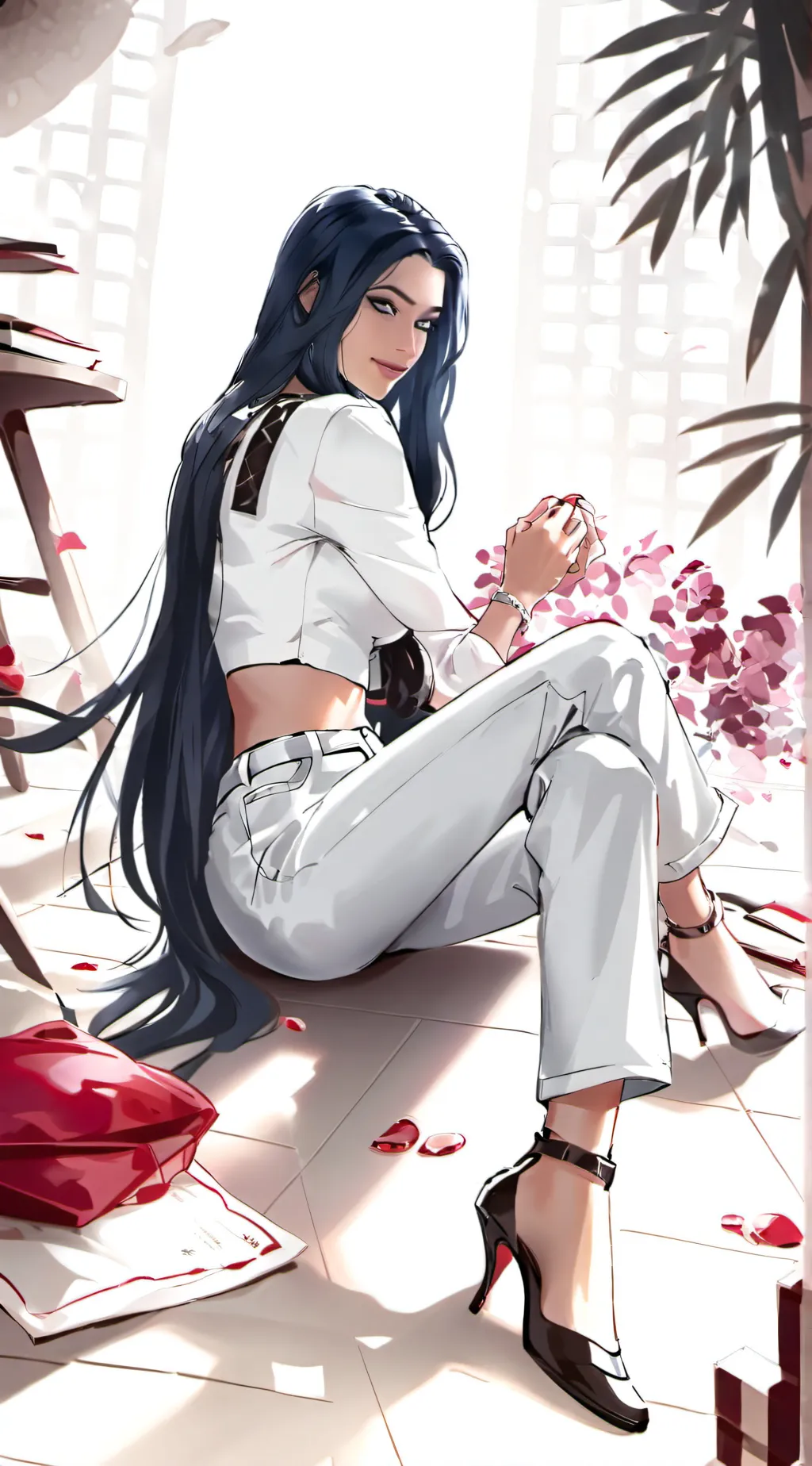 ai character: Kim Kardashian background