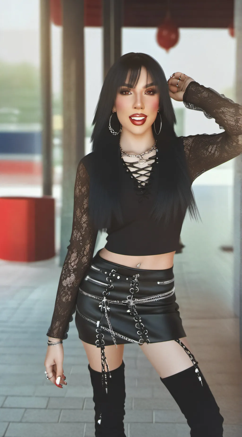 ai character: Bailey spinn background