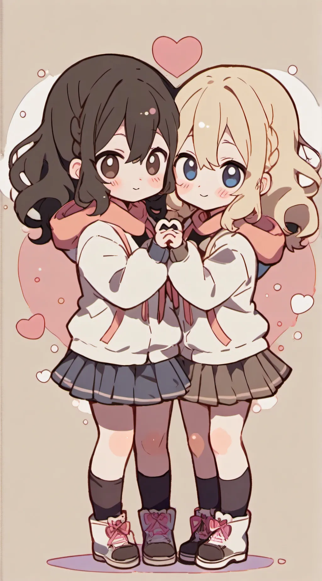 ai character: me and my bestie  background