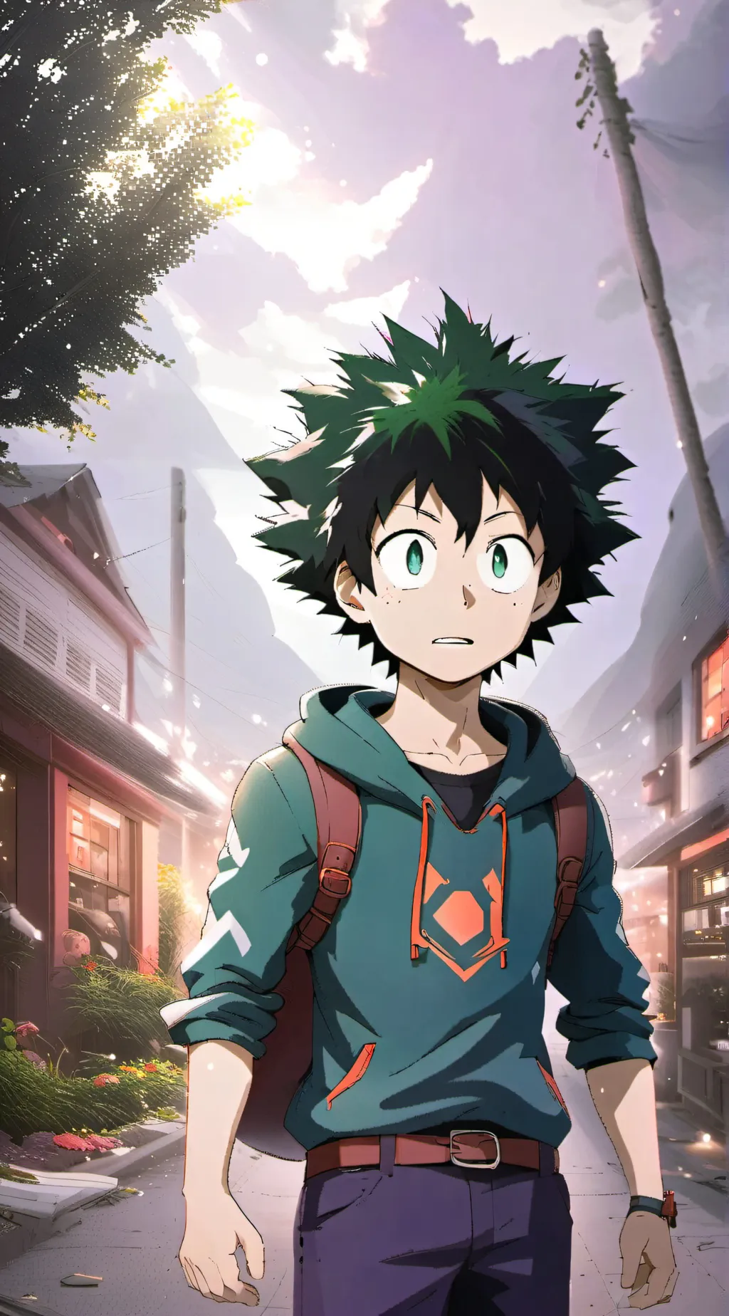 ai character: Deku background