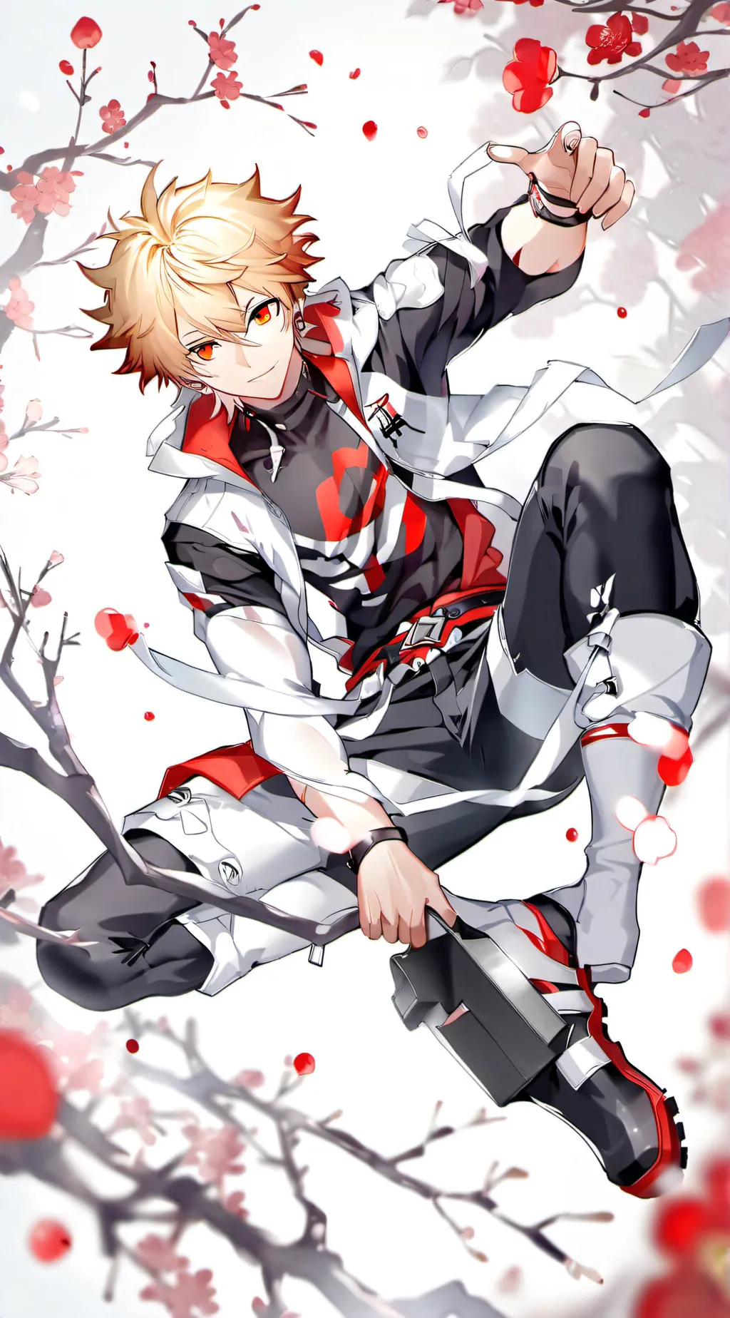 ai character: bakugo  background