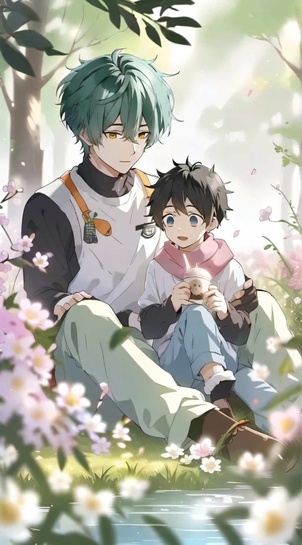 ai character: Deku dad background