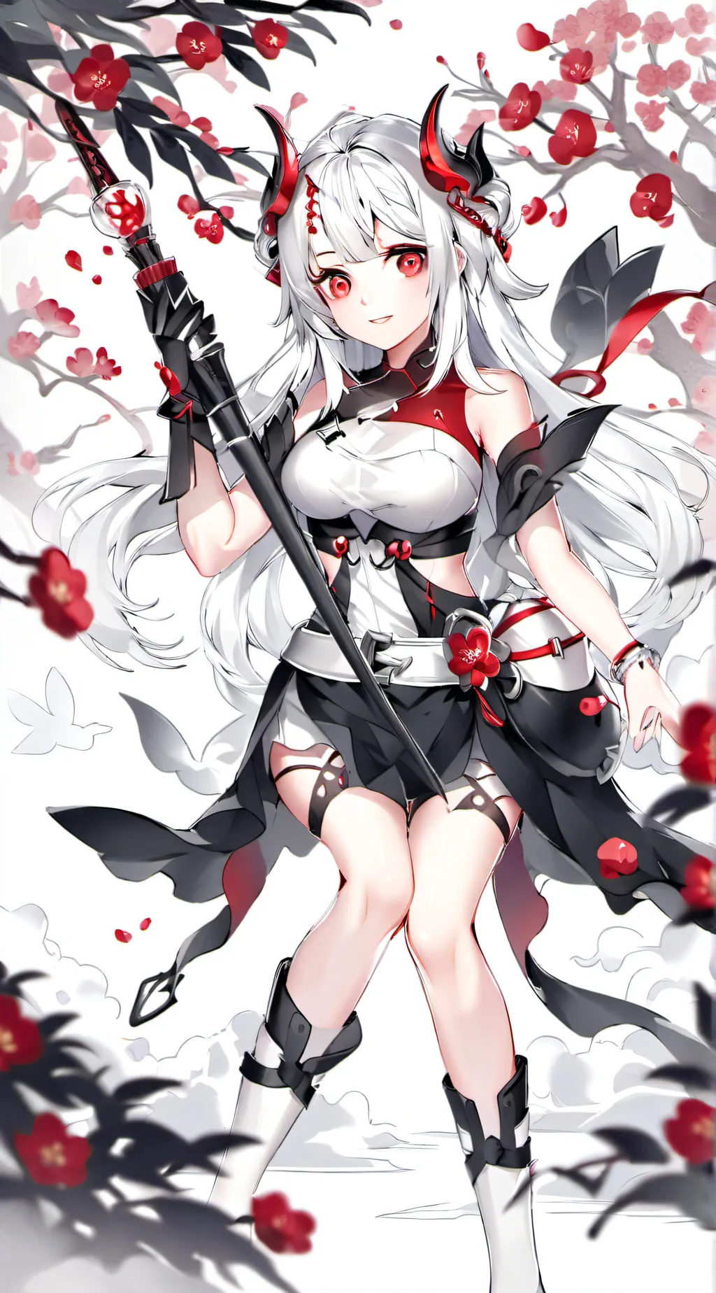 ai character: Rose background