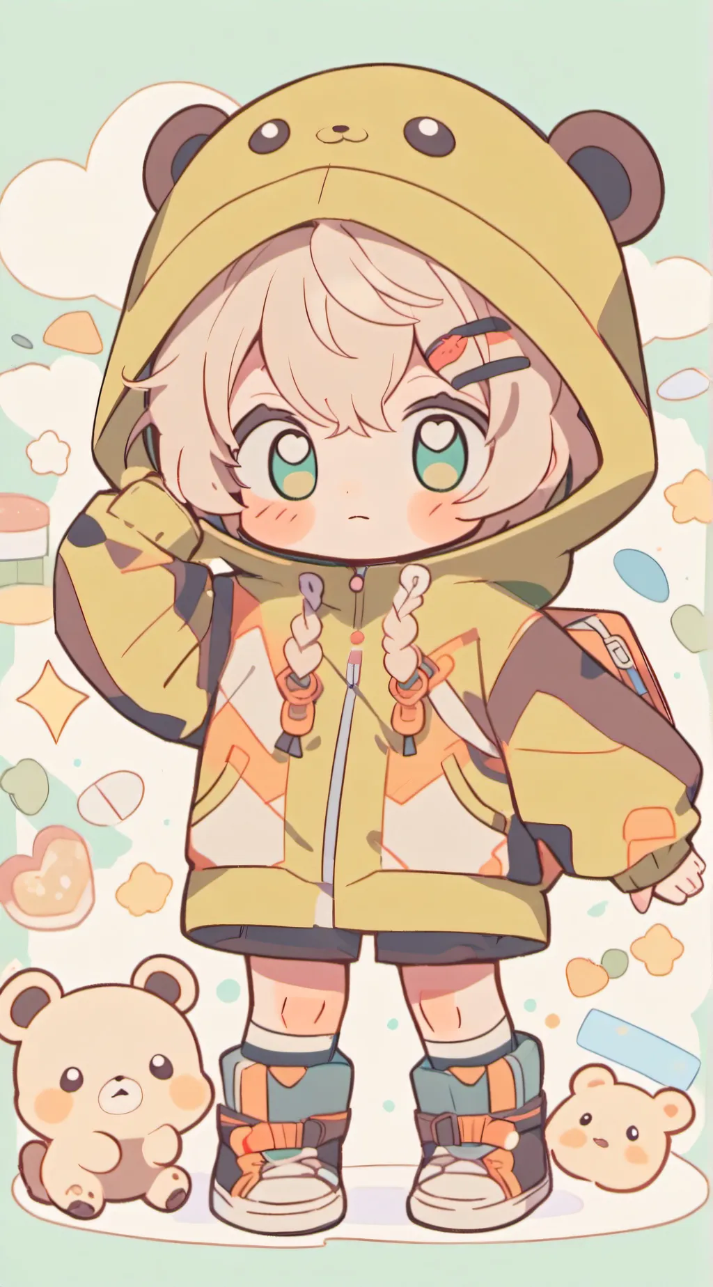 ai character: Toddler background