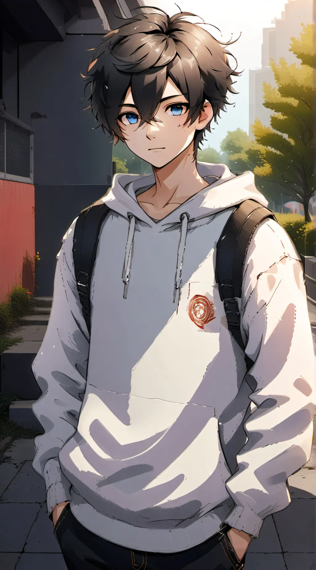 ai character: a quiet kid background