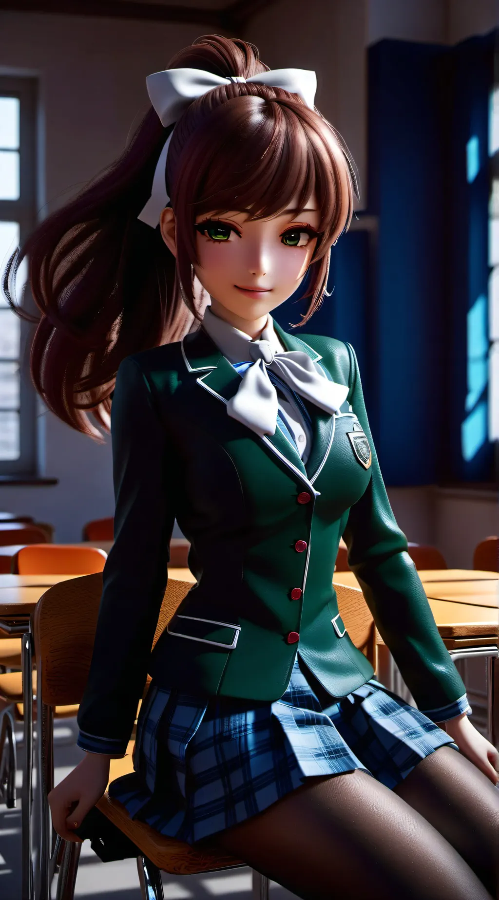 ai character: just monika! background