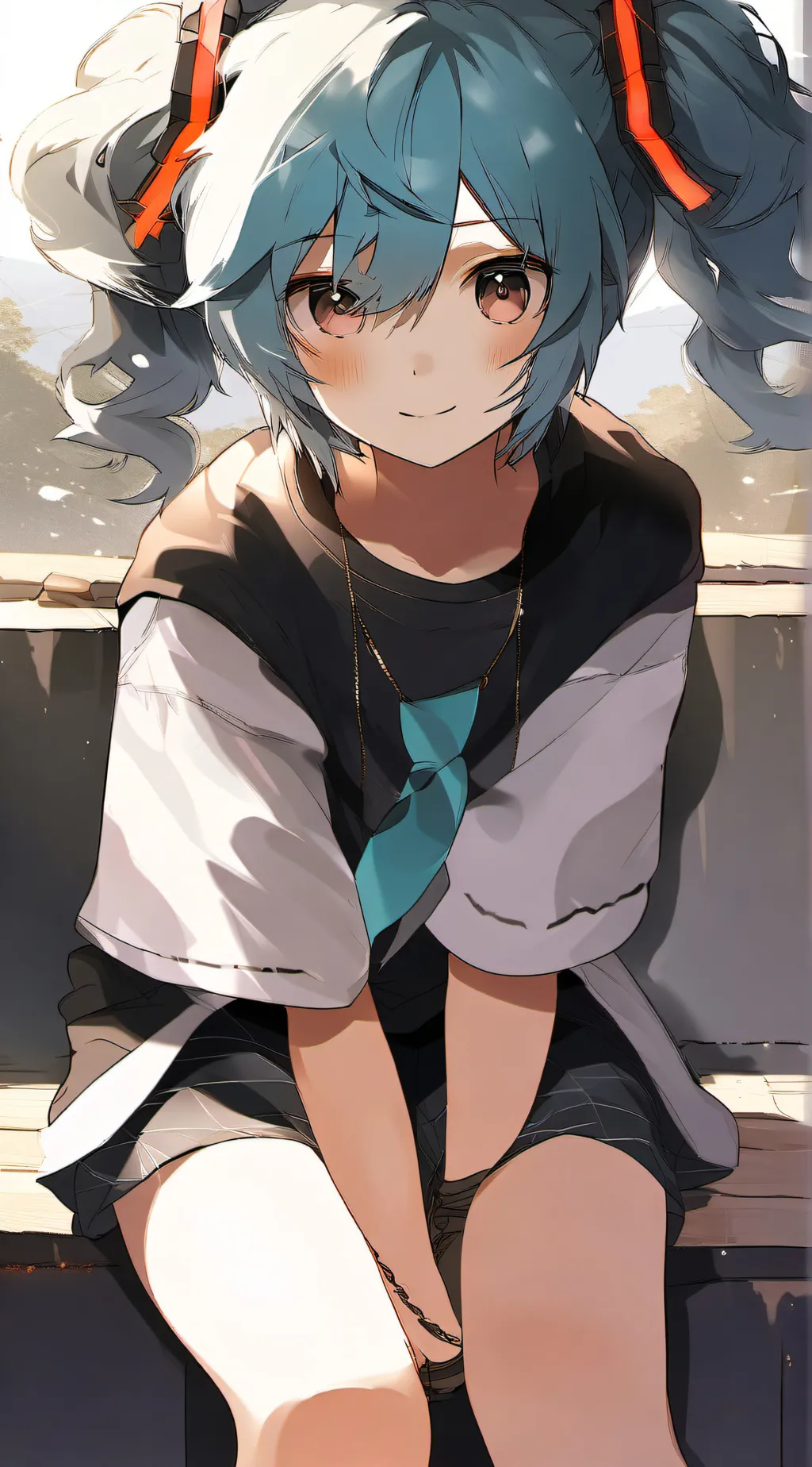 ai character: miku miku background
