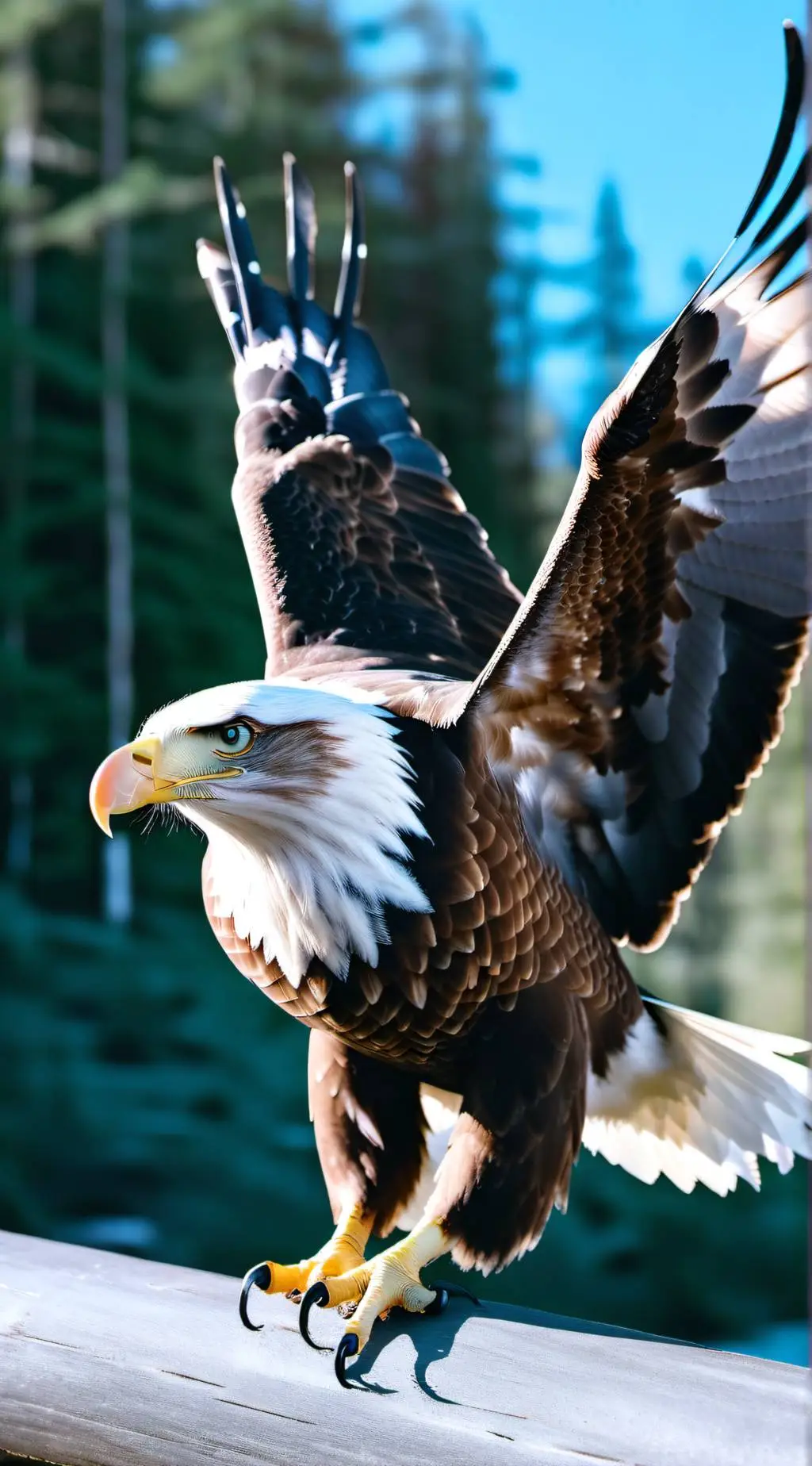 ai character: Mighty Eagle background