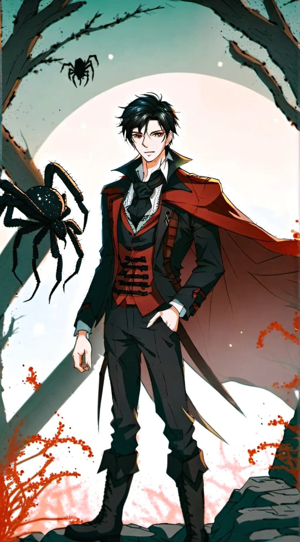 ai character: Spider background
