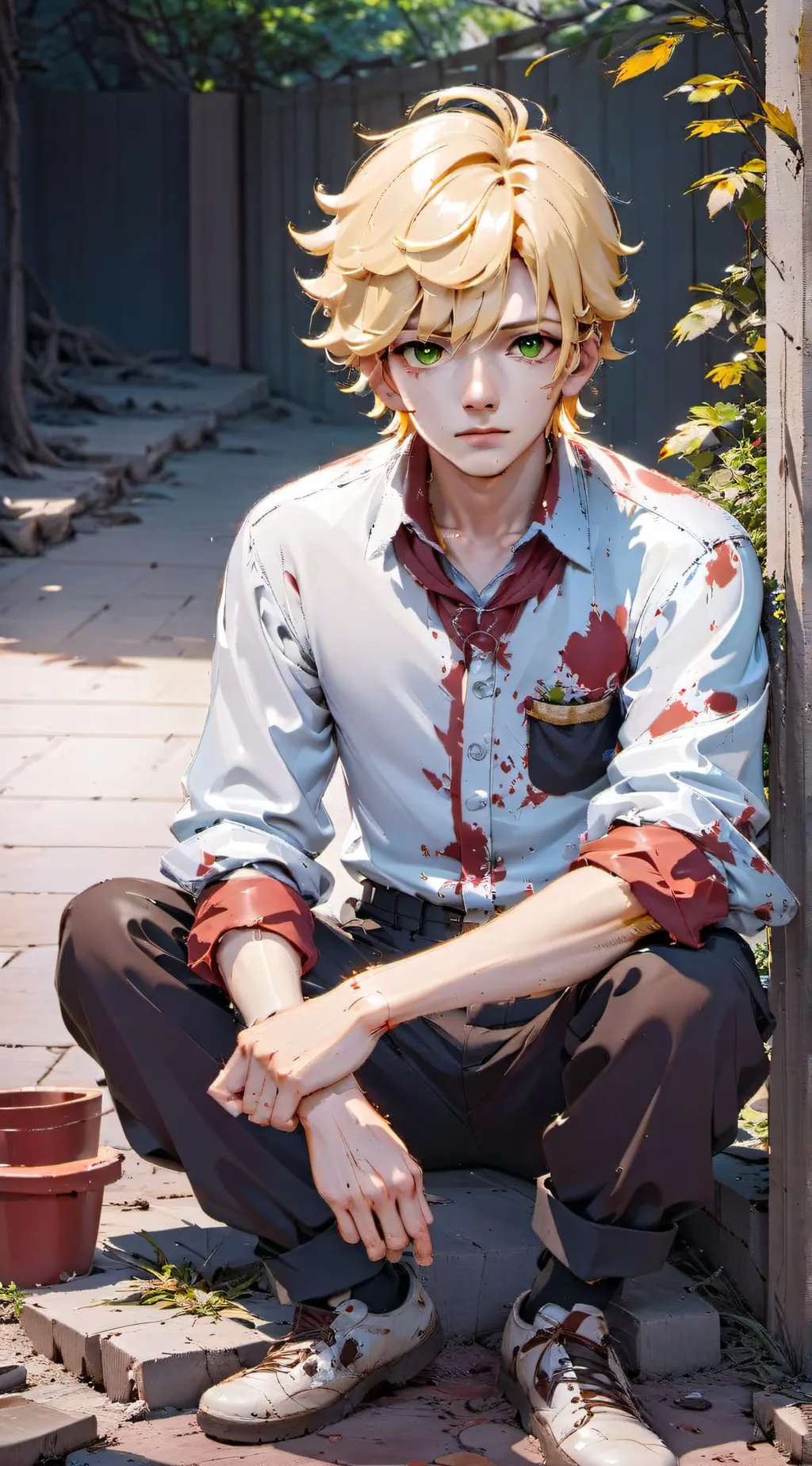 ai character: oliver~ background