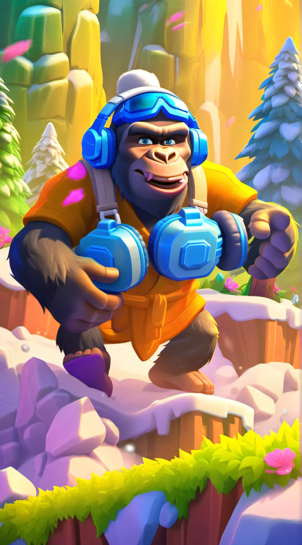 ai character: Coldman MONKEY TAG background