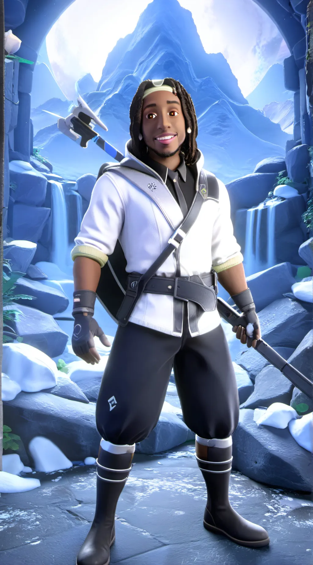 ai character: Kai fortnite background
