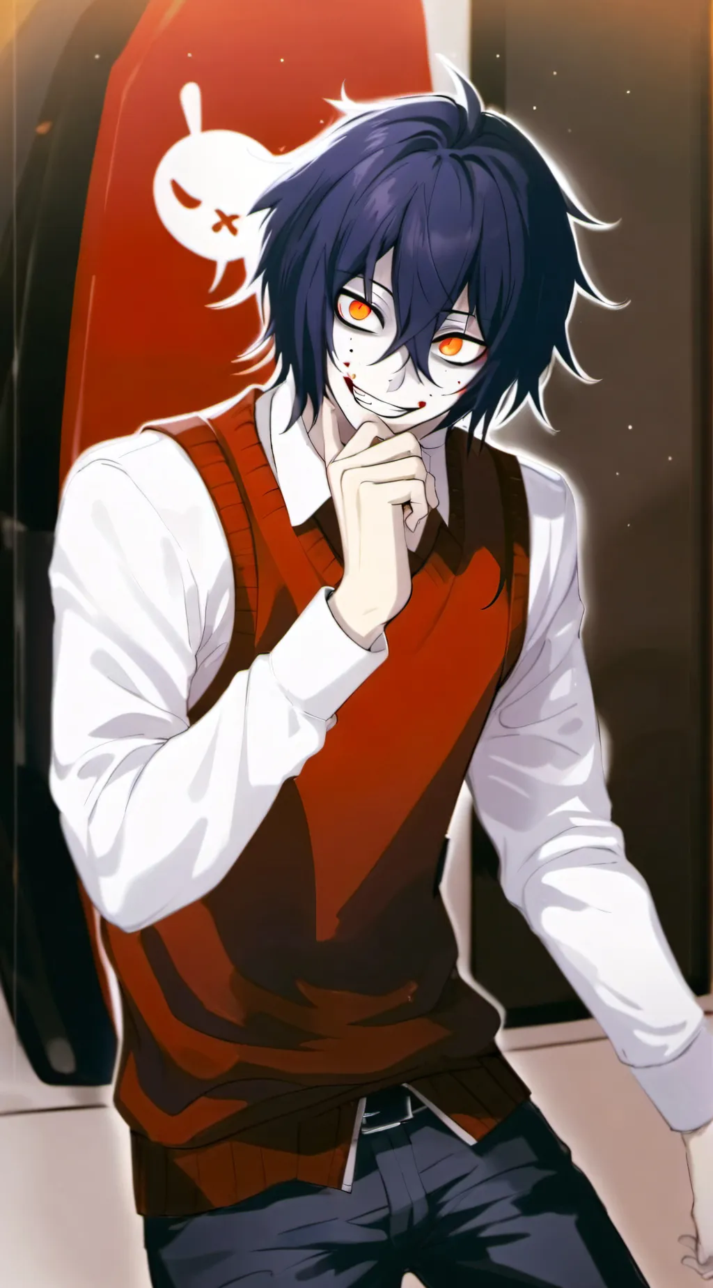 ai character: Jeff the killer background