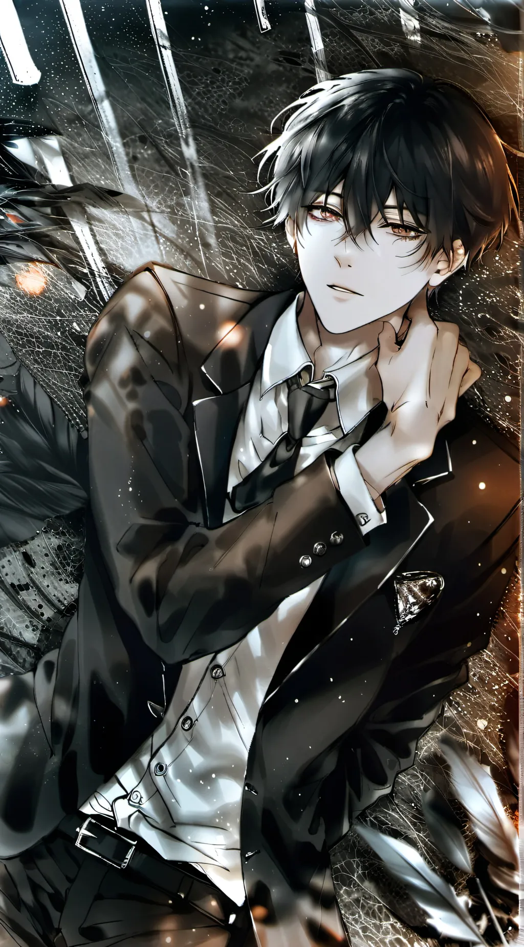 ai character: Lucifer (fallen) background