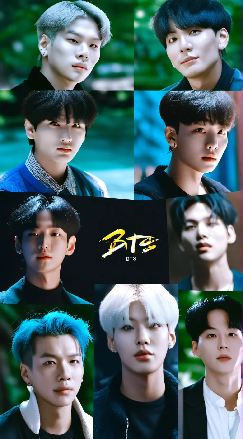 ai character: BTS💜 background