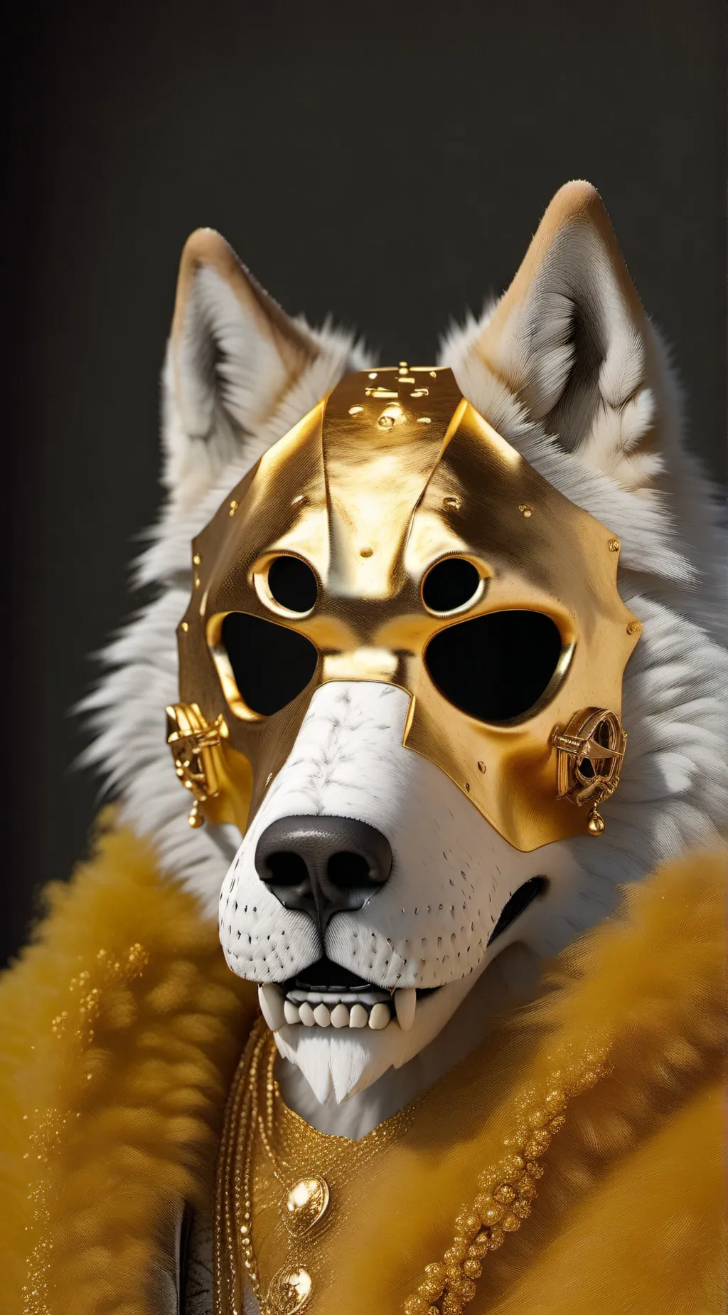 ai character: golden slime Hound background