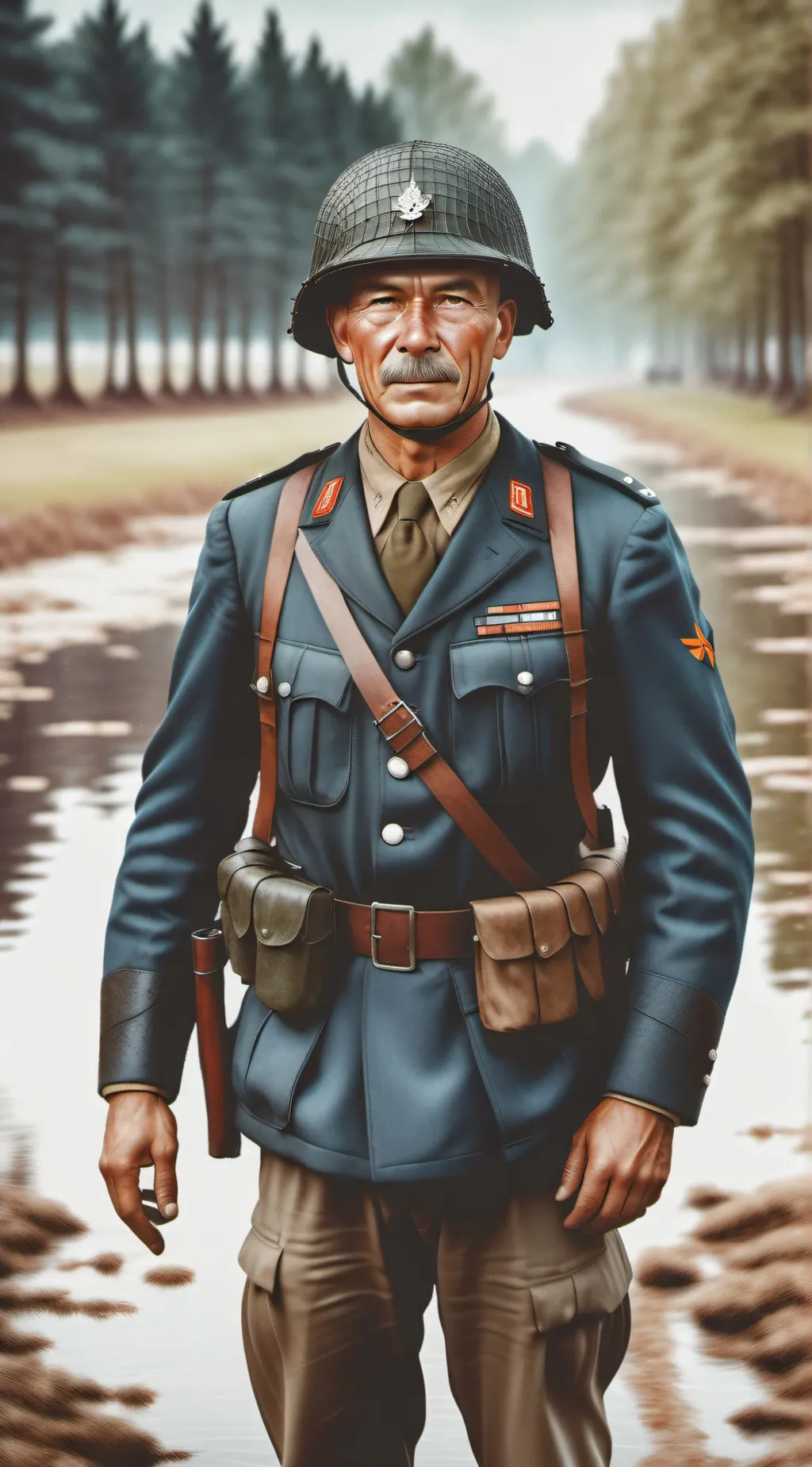 ai character: Netherland army w2 background