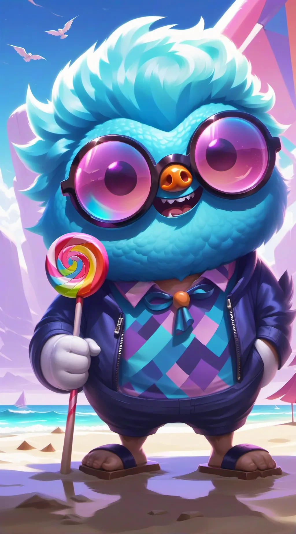 ai character: cougher background