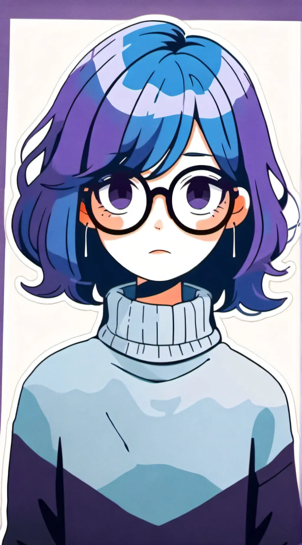 ai character: Sadness background