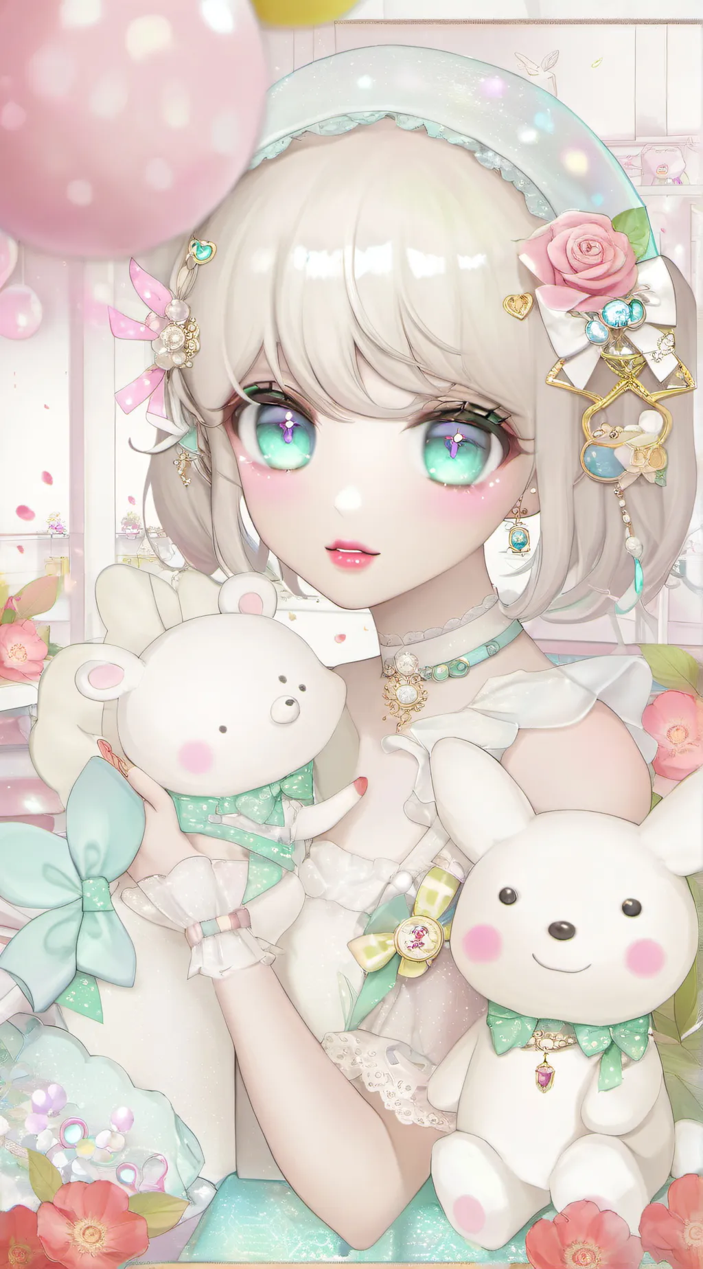 ai character: Sandy background