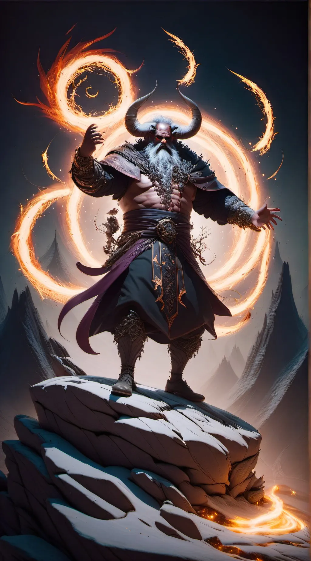 ai character: demon mage Emmett background