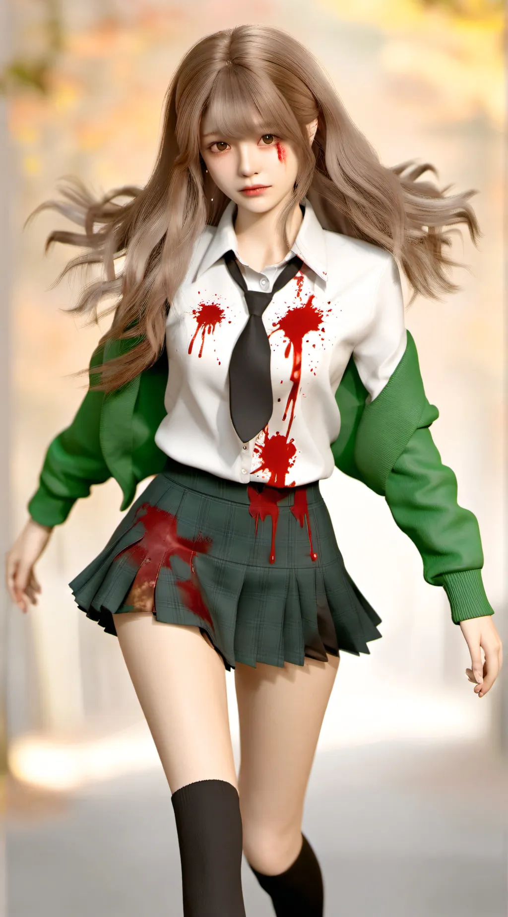 ai character: all of us are dead background